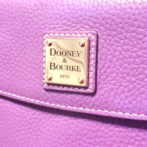 RARE Dooney & Bourke Purple Pebble Leather Janine Medium tote๐๐ - Picture 6 of 17